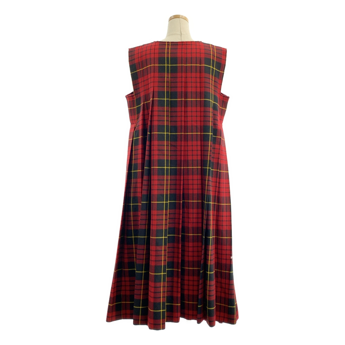 COMME des GARCONS / コムデギャルソン タータンチェック 断ち切り ボリューム ワンピース