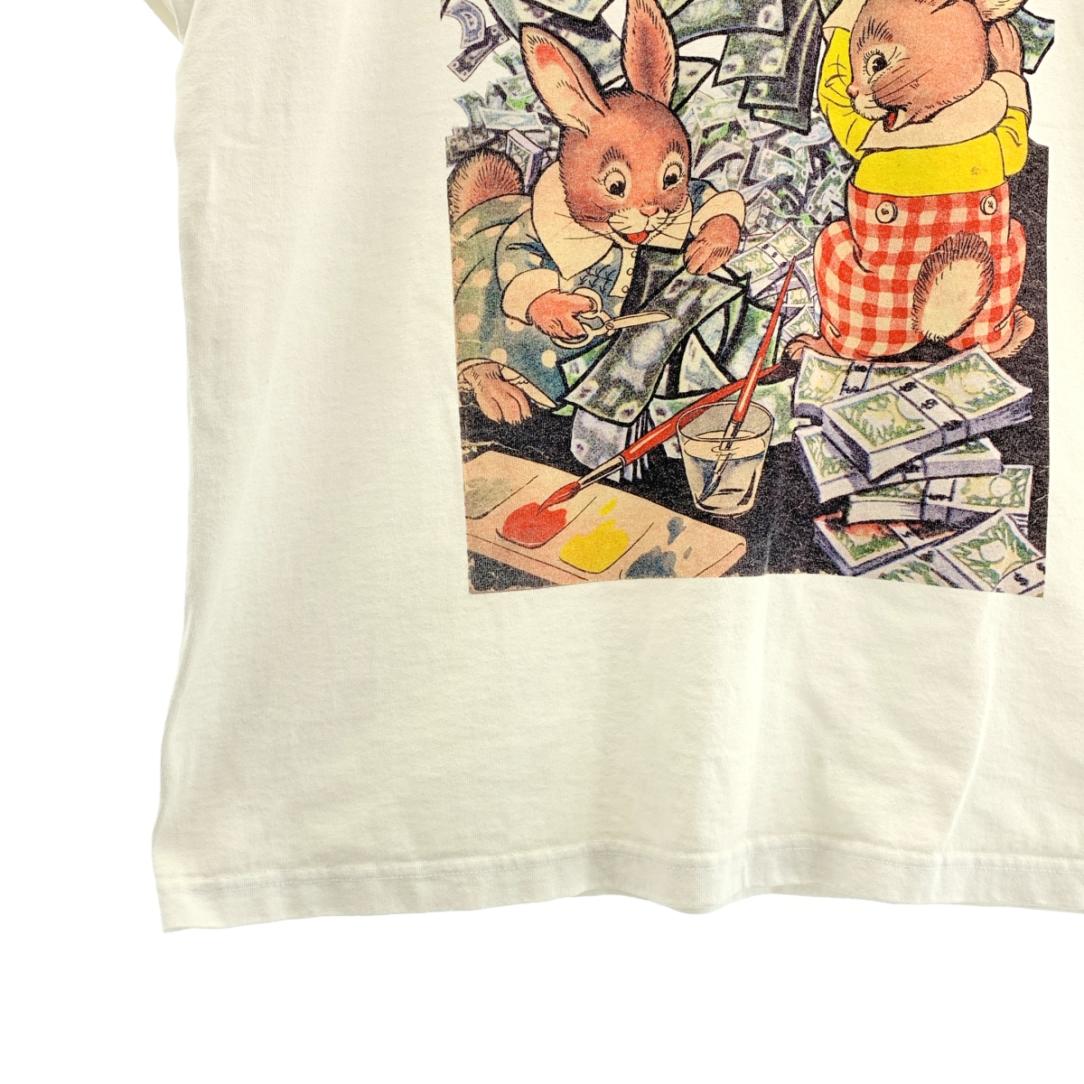 KIDILL / キディル funny money bunny プリント カットソー