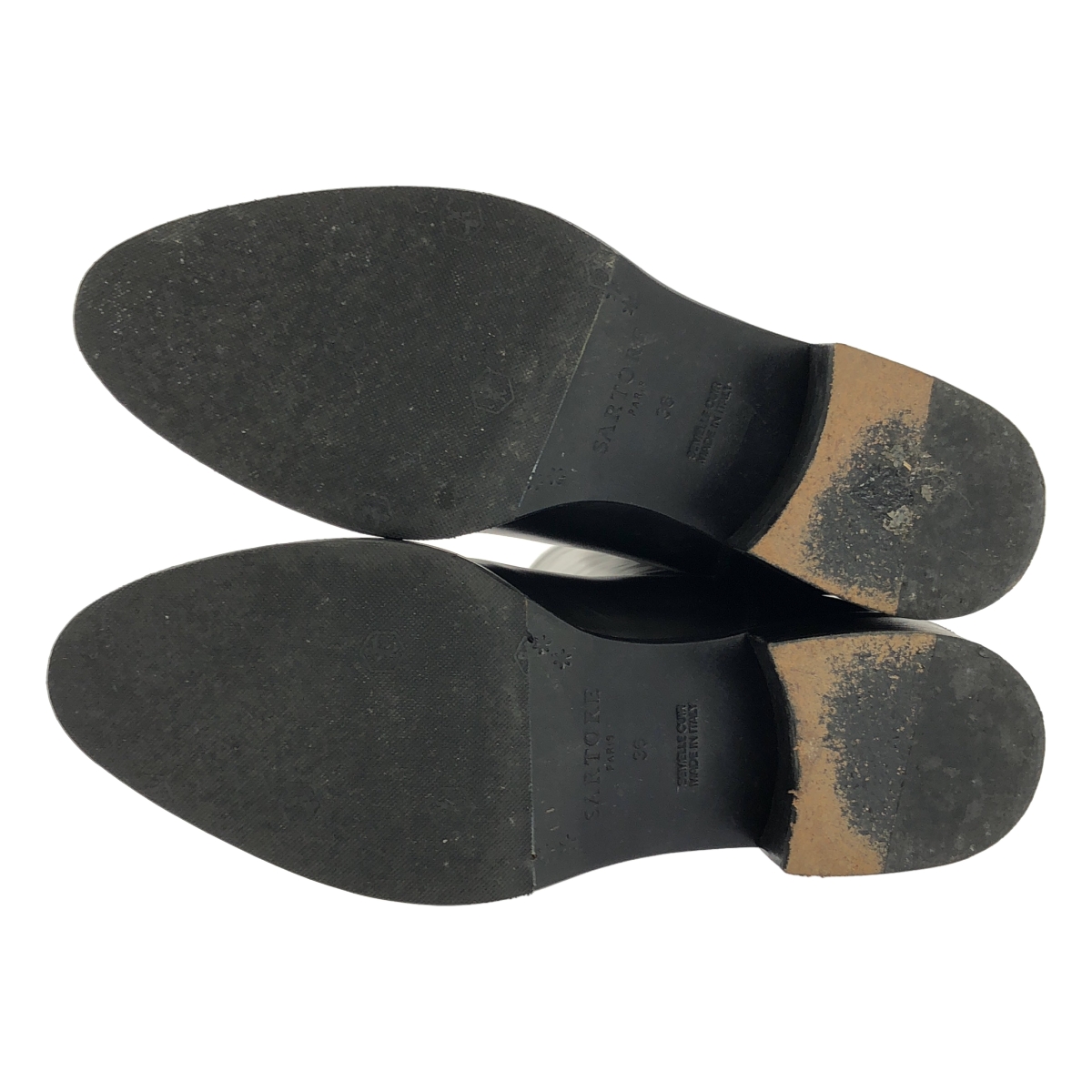 SARTORE / サルトル レザー バックジップ ロングブーツ