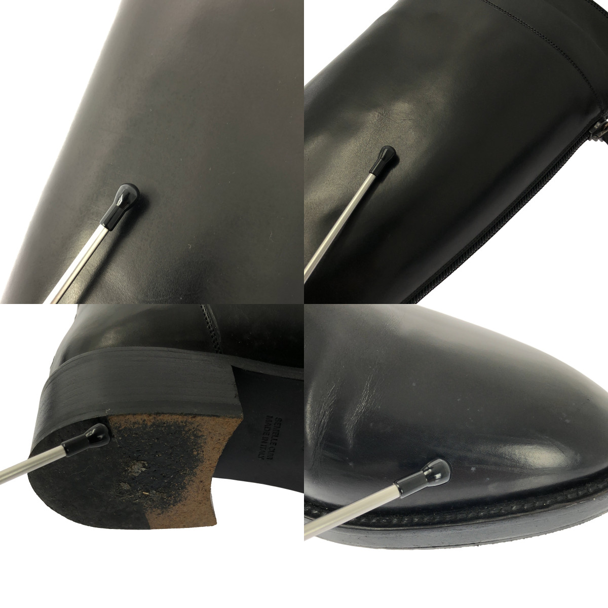 SARTORE / サルトル レザー バックジップ ロングブーツ