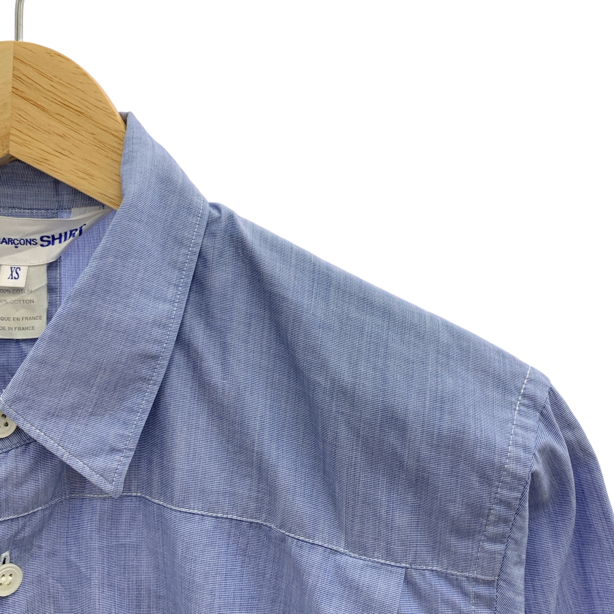 COMME des GARCONS SHIRT / コムデギャルソンシャツ コットン オポジション 前後ろ変形シャツ