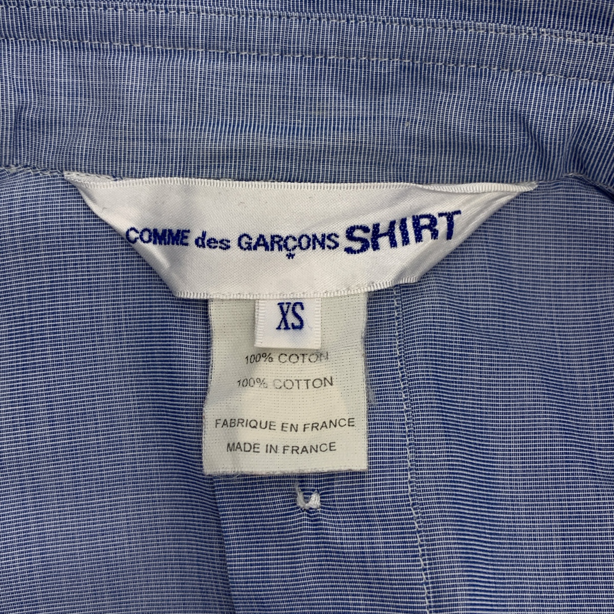 COMME des GARCONS SHIRT / コムデギャルソンシャツ コットン オポジション 前後ろ変形シャツ