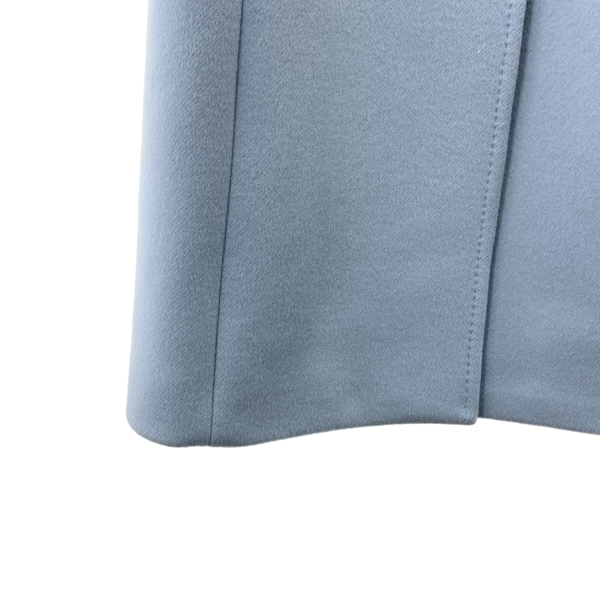 その他 ウール ノーカラー コート / ロゴ総裏地