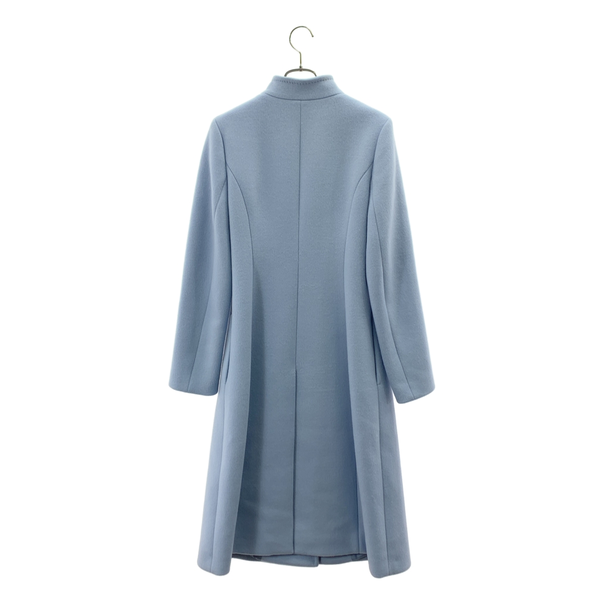 その他 ウール ノーカラー コート / ロゴ総裏地