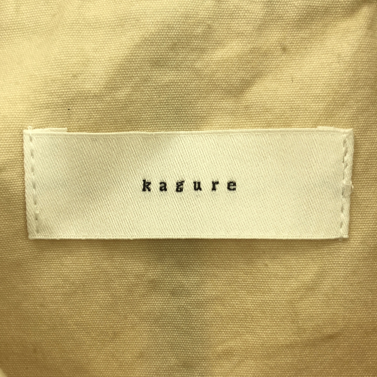 kagure / かぐれ コットン ステンカラー コート