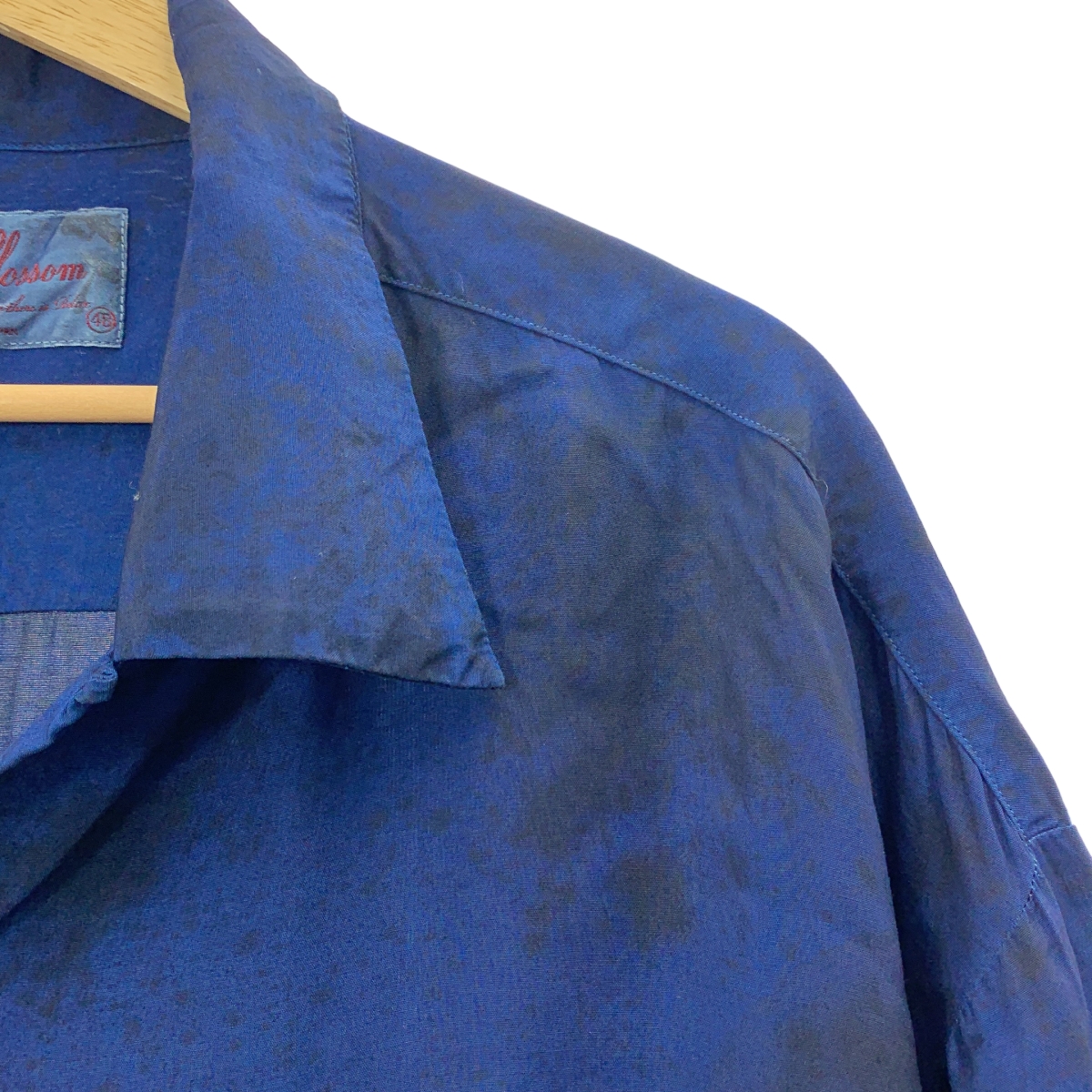 Aloha Blossom / アロハブロッサム レーヨン 総柄 染め加工 オープンカラー オーバー シャツ