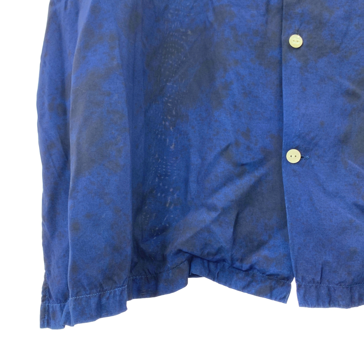 Aloha Blossom / アロハブロッサム レーヨン 総柄 染め加工 オープンカラー オーバー シャツ