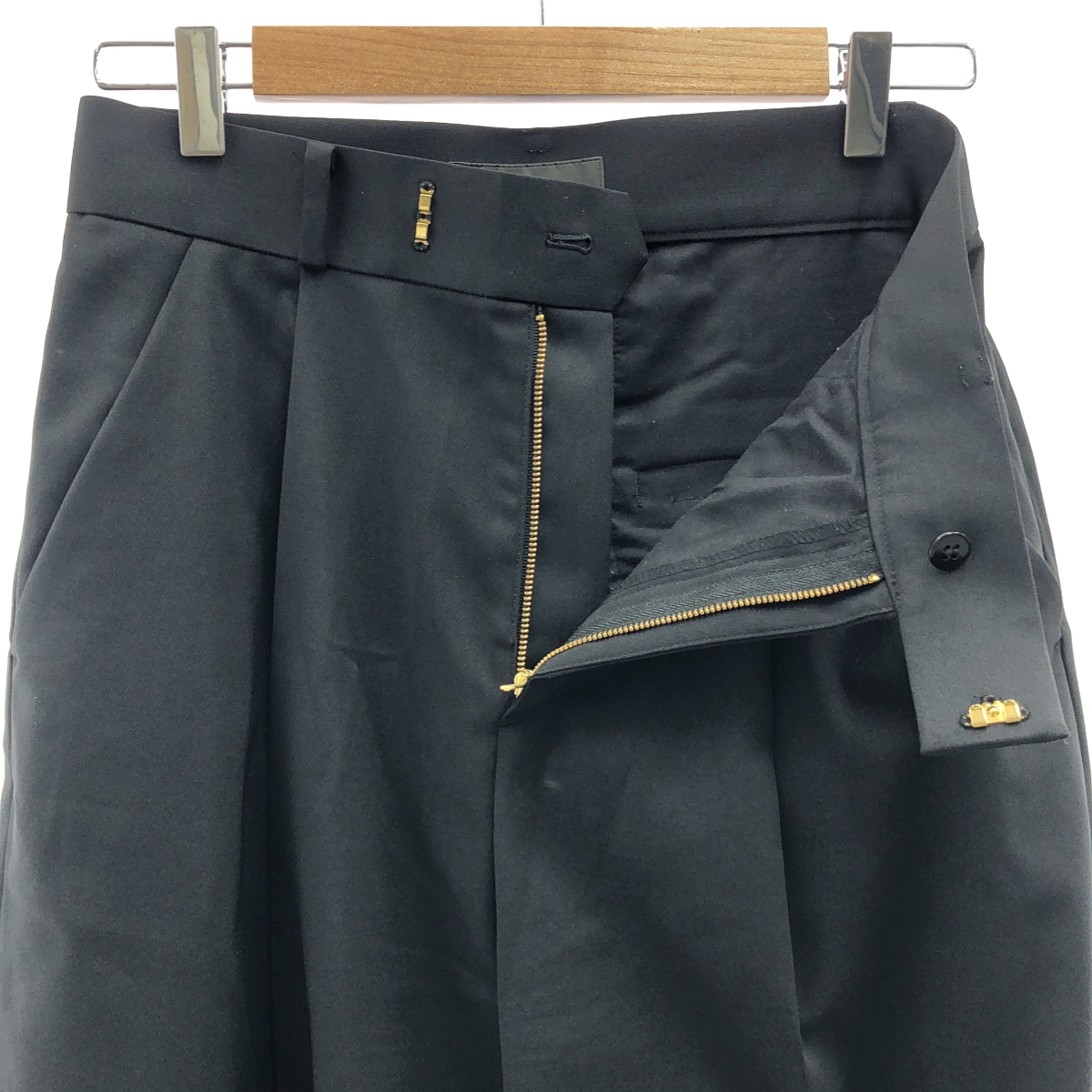 NOBLE / ノーブル エステルツイルストレッチスラックスパンツ