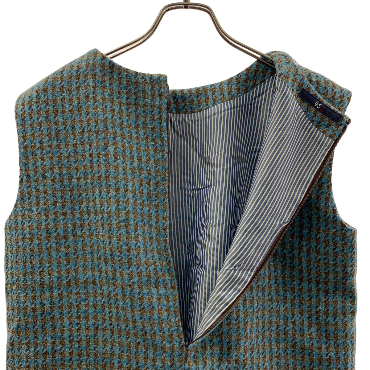 45r / フォーティファイブアール ウール 千鳥格子 ベスト