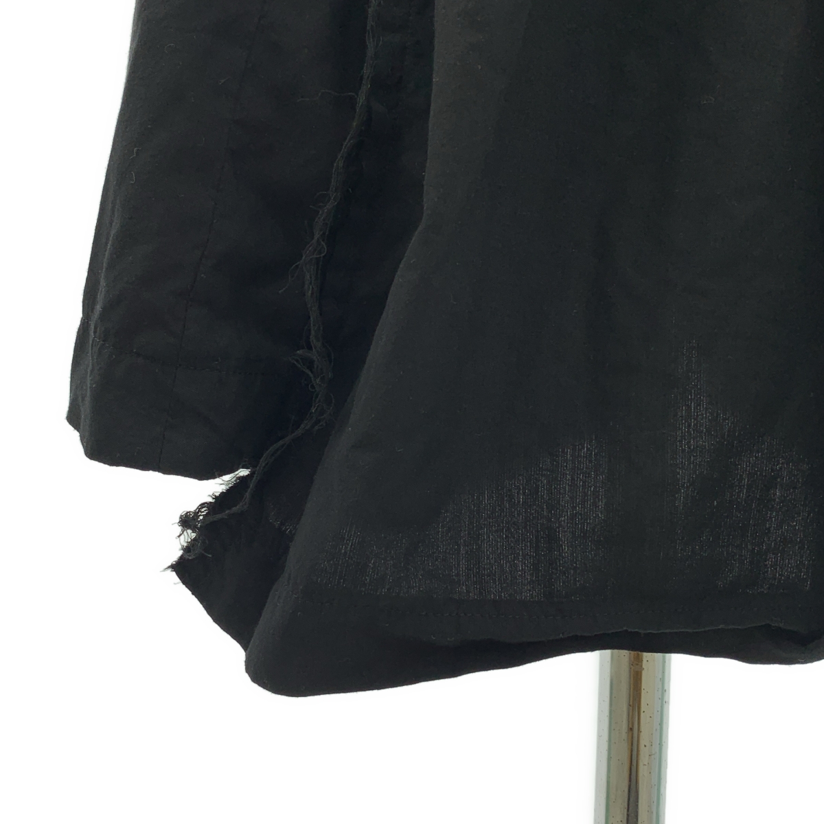 COMME des GARCONS / コムデギャルソン ポリエステル 製品加工 立体 変形 インサイドアウト ドローストリング ボリューム スカート