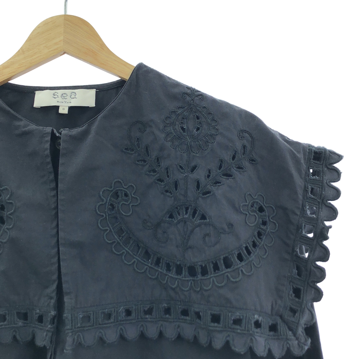 sea New York / シーニューヨーク カットワークレース カラー ブラウス シャツ