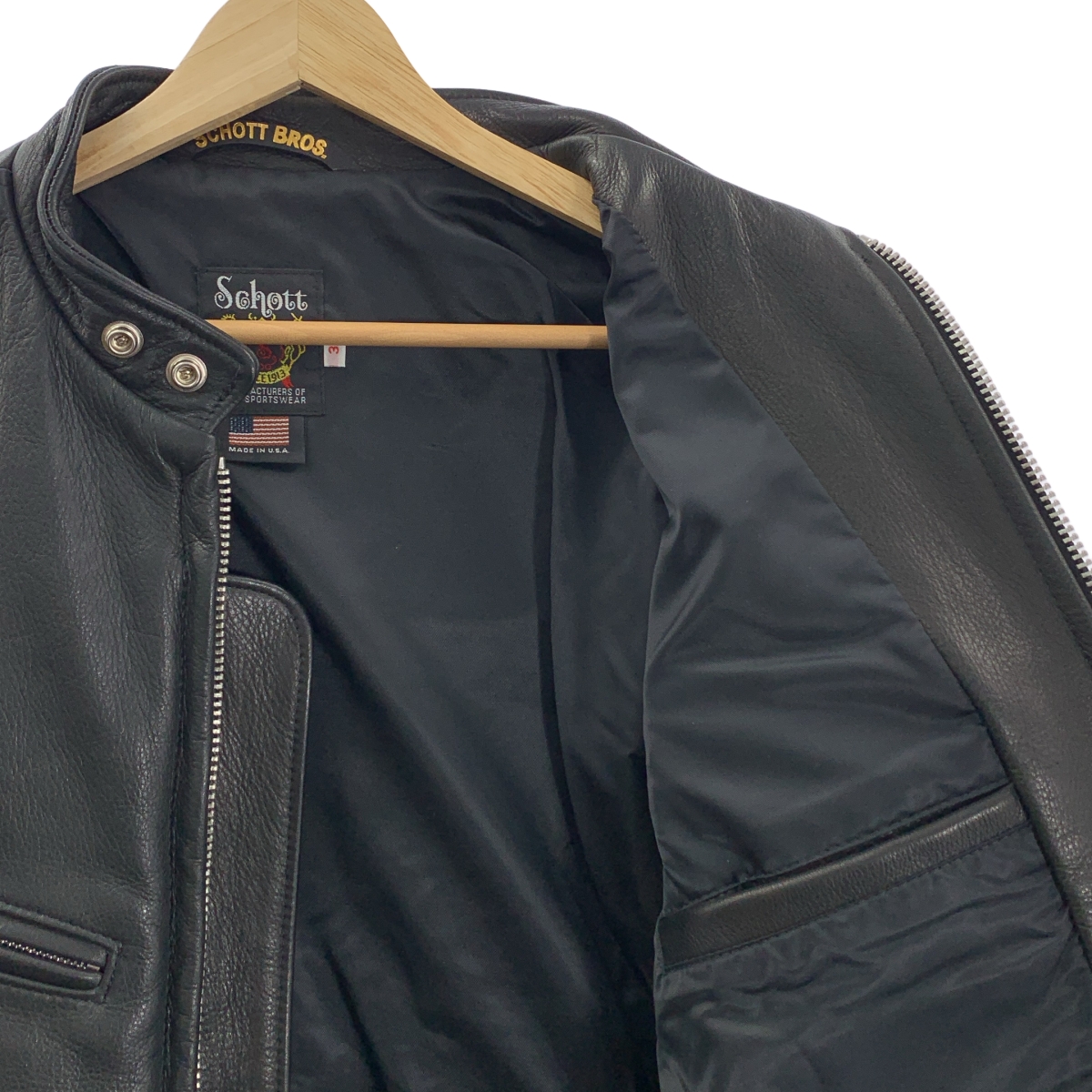 SCHOTT / ショット No.7578 541XX CAFE RACER NEW NAKED JKT / 牛革 カウレザー シングル ライダースジャケット / 総裏地