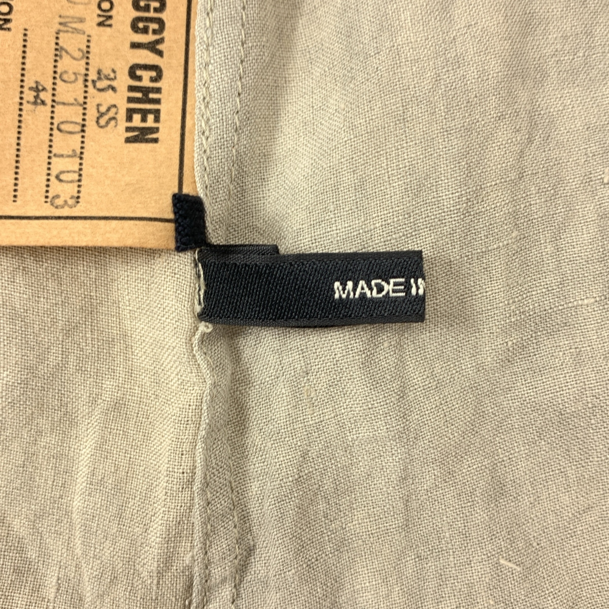 ziggy chen / ジギーチェン Collarless Waistcoat / オーバーシルエット ジレ ベスト