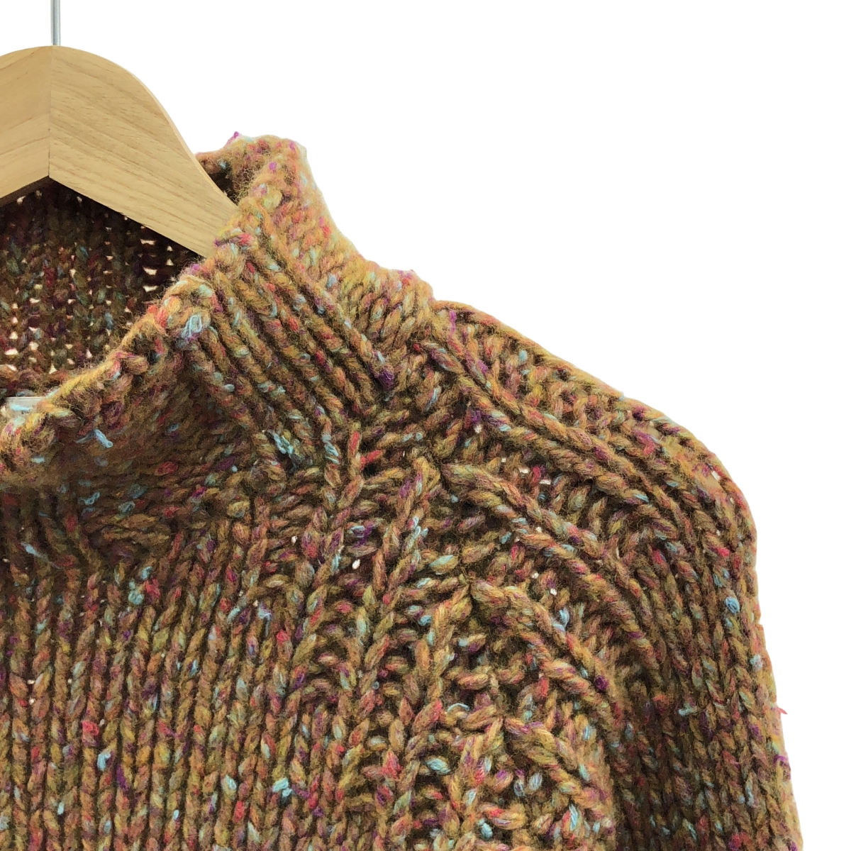 MAATEE&SONS / マーティー&サンズ ボトルネック ローゲージ ラグランスリーブニット