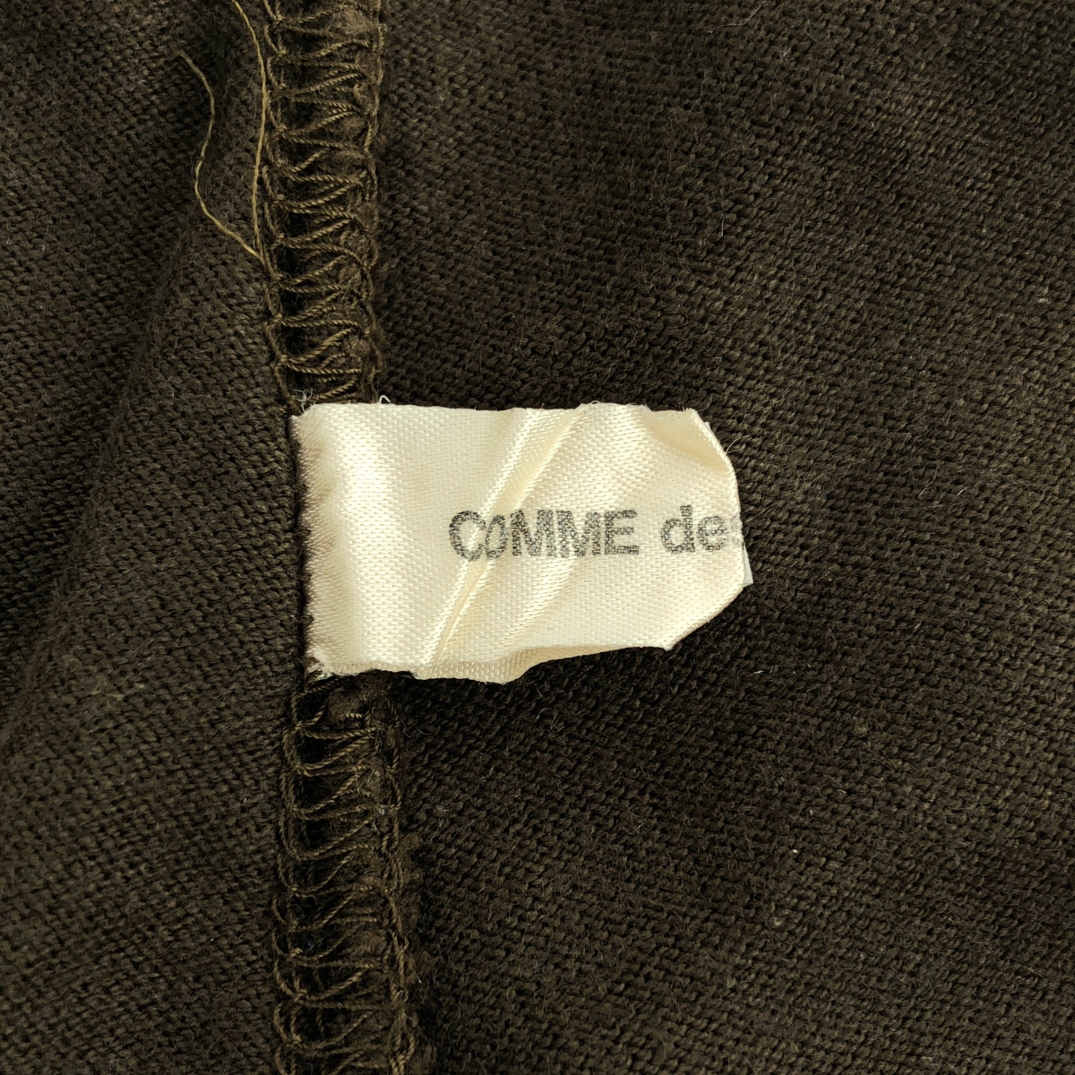 COMME des GARCONS / コムデギャルソン コットン ハイネック カットオフ Tシャツ