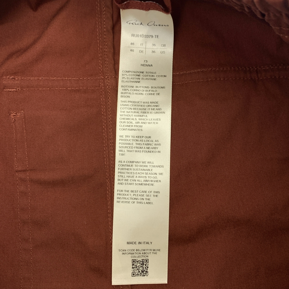 Rick Owens / リックオウエンス Long Cargo Pants カーゴ パンツ