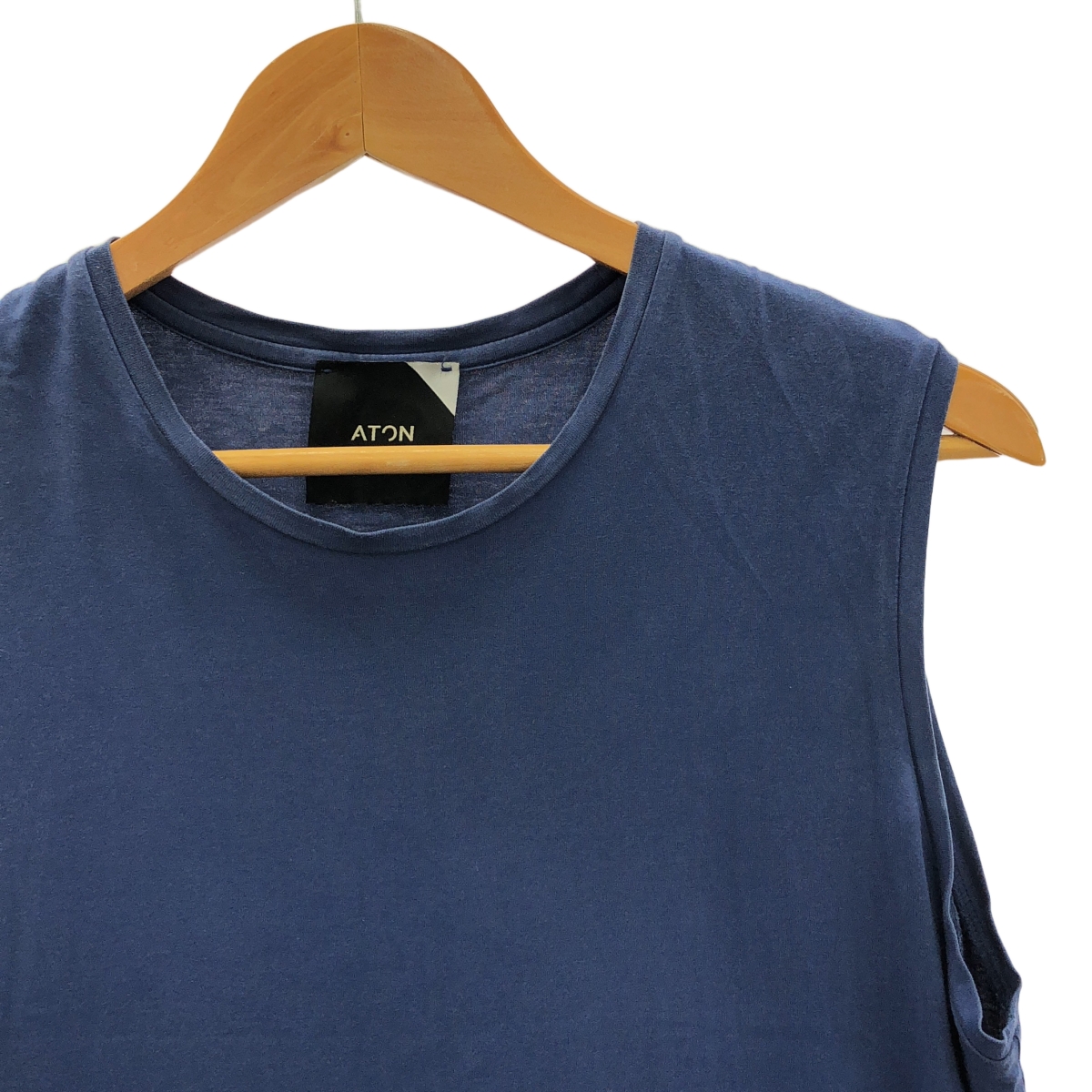 ATON / エイトン コットン クルーネック カットソー ワンピース