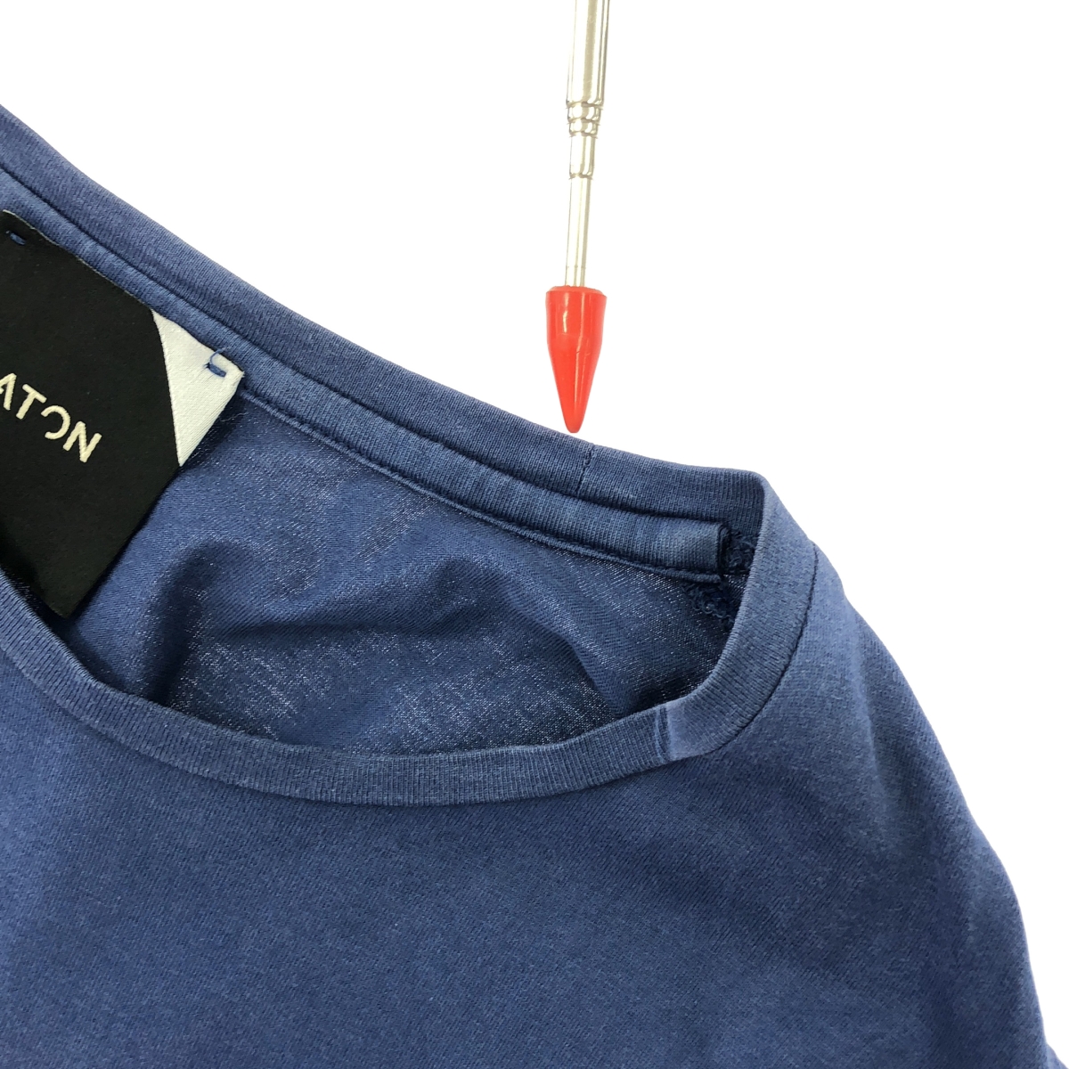 ATON / エイトン コットン クルーネック カットソー ワンピース