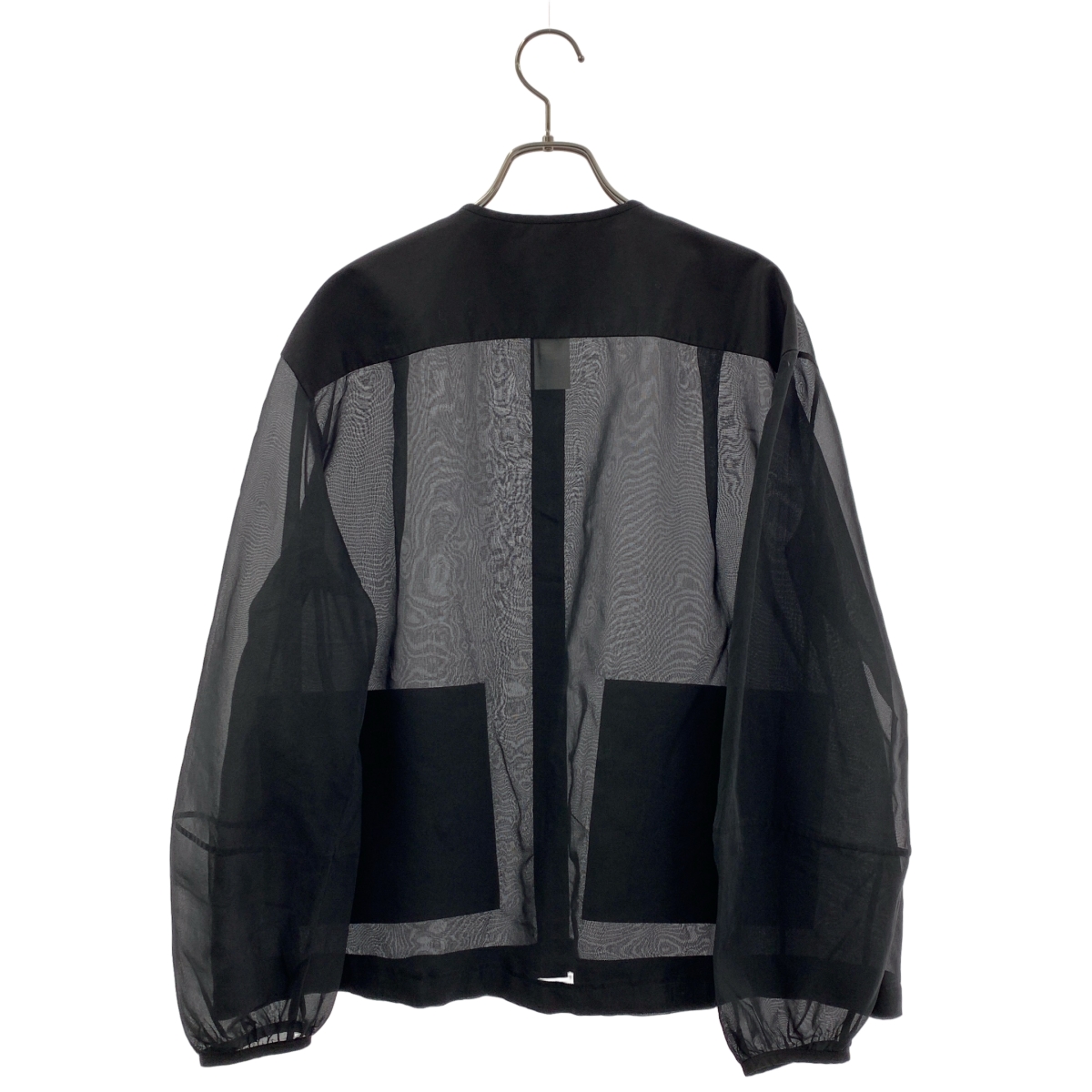 Drawer / ドゥロワー PRE2 シルクオーガンノーカラージャケット