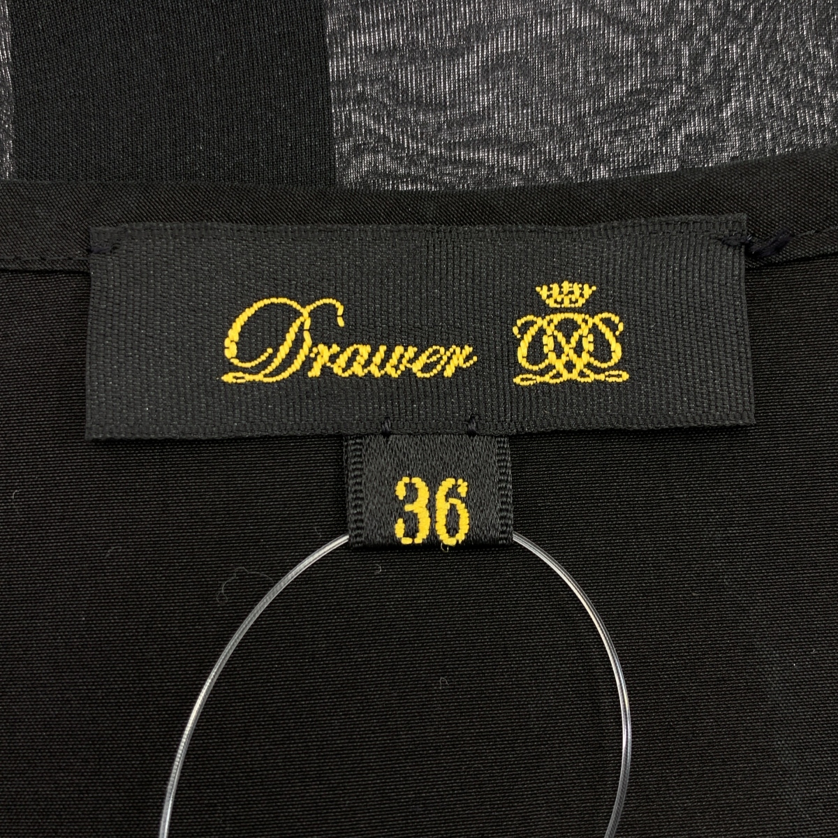 Drawer / ドゥロワー PRE2 シルクオーガンノーカラージャケット