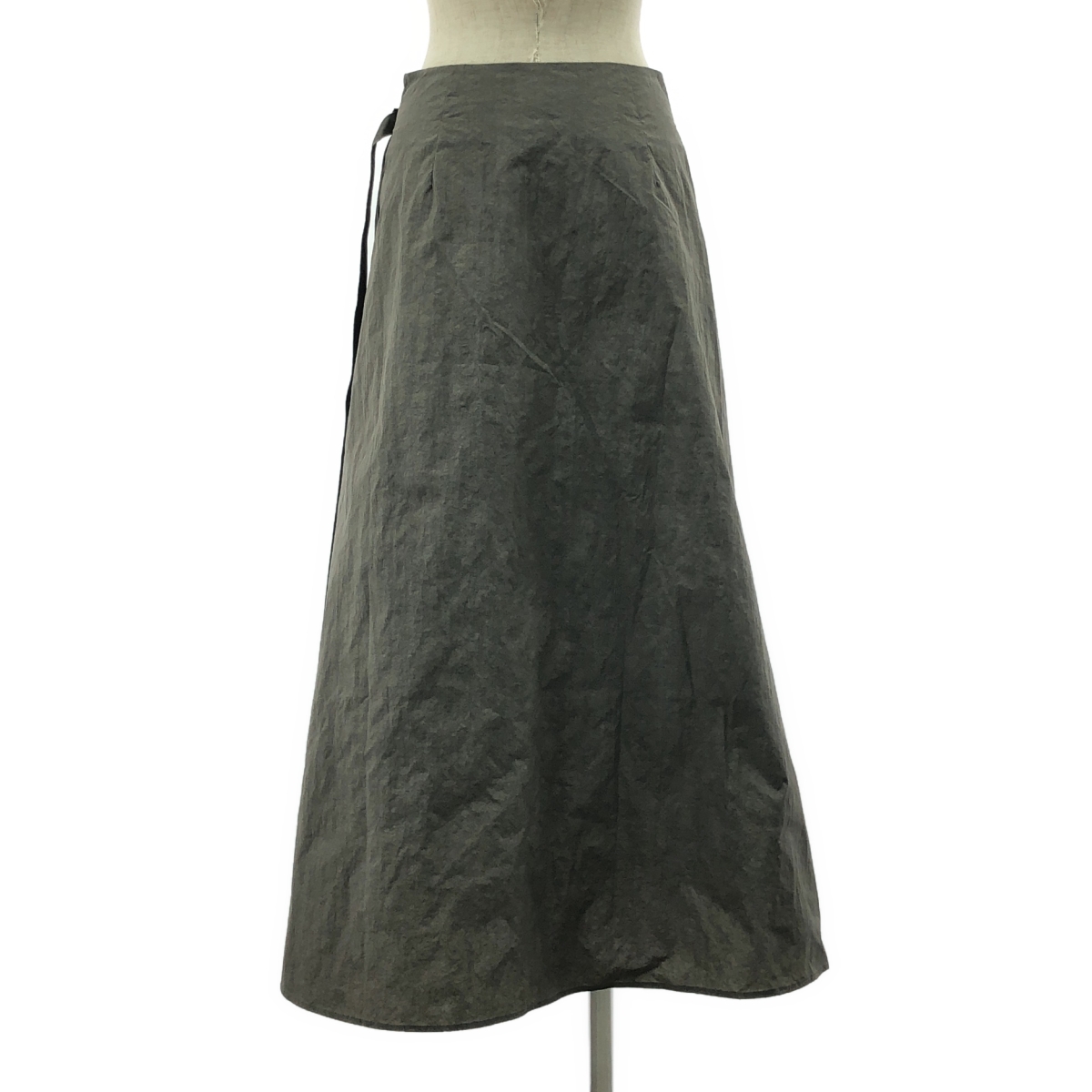 ATON / エイトン ナイロン 巻き ラップ スカート