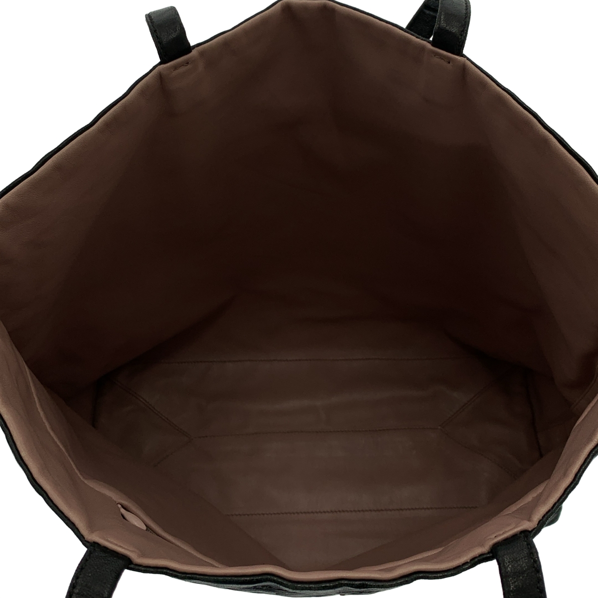 PRADA / プラダ リバーシブル レザー ロゴ ハンド トートバッグ