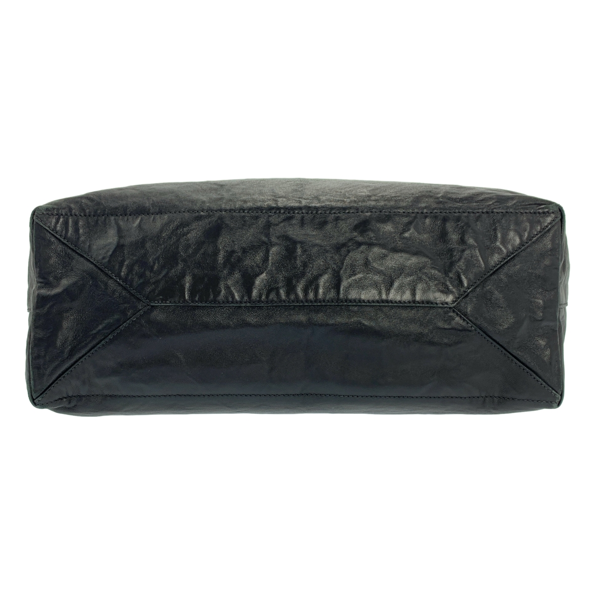 PRADA / プラダ リバーシブル レザー ロゴ ハンド トートバッグ