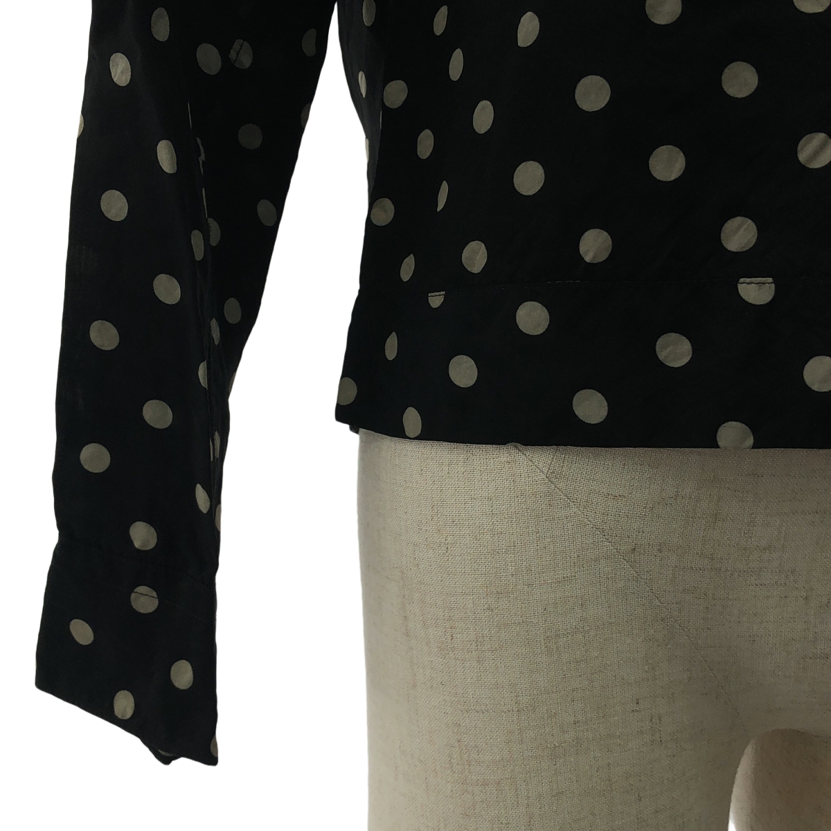 JUNYA WATANABE COMME des GARCONS / ジュンヤワタナベ キュプラ ドット レイヤードカラー シャツ ブラウス