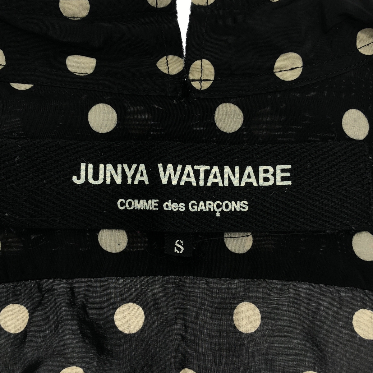 JUNYA WATANABE COMME des GARCONS / ジュンヤワタナベ キュプラ ドット レイヤードカラー シャツ ブラウス