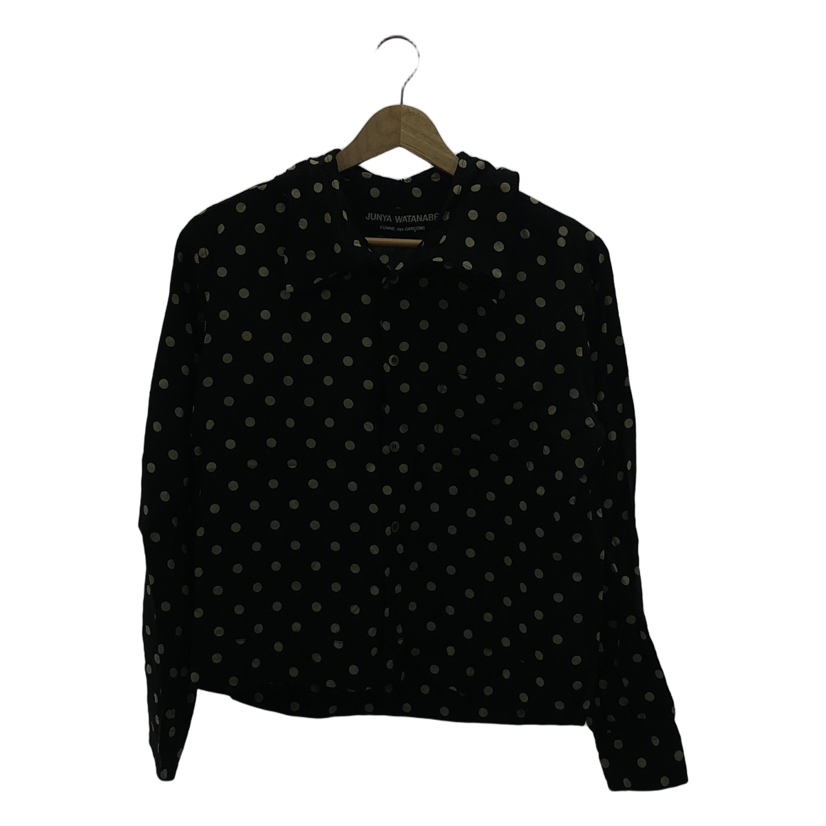 JUNYA WATANABE COMME des GARCONS / ジュンヤワタナベ キュプラ ドット レイヤードカラー シャツ ブラウス