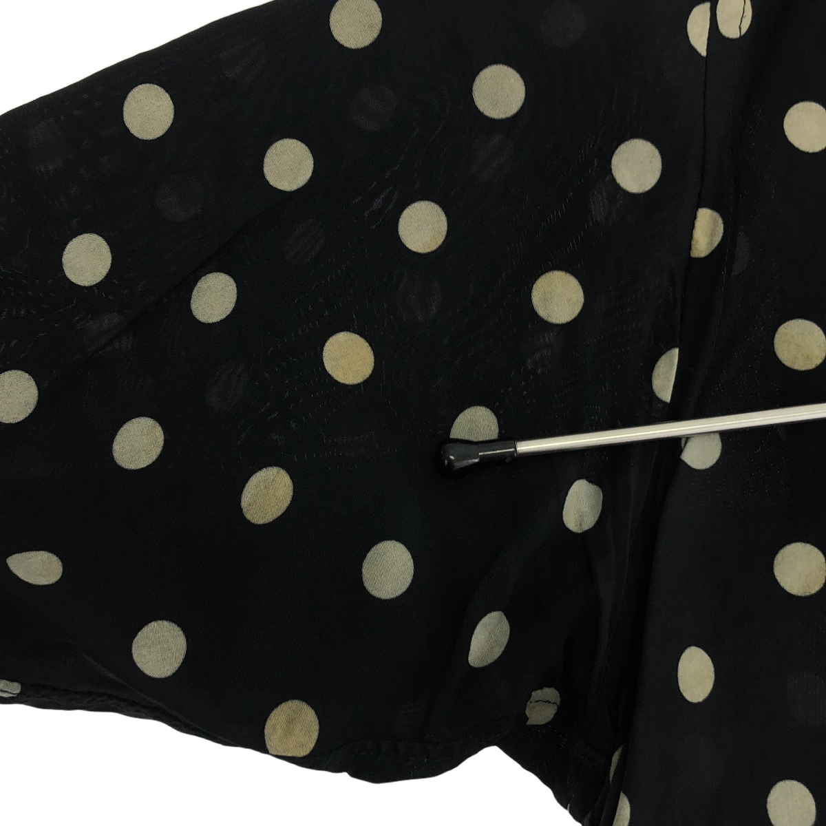 JUNYA WATANABE COMME des GARCONS / ジュンヤワタナベ キュプラ ドット レイヤードカラー シャツ ブラウス