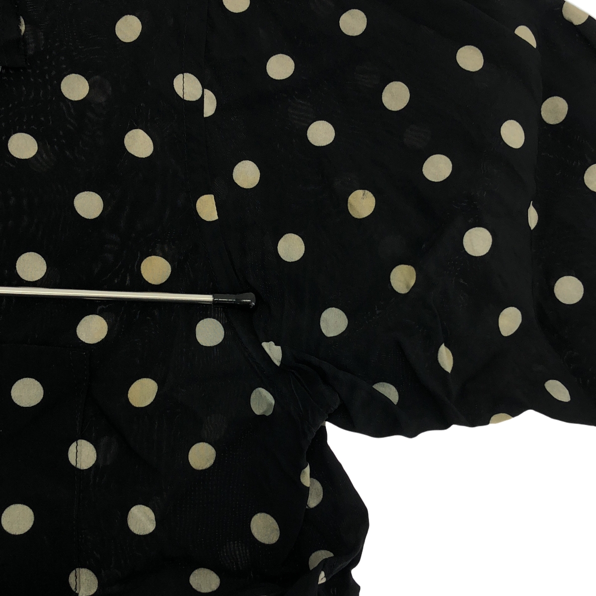 JUNYA WATANABE COMME des GARCONS / ジュンヤワタナベ キュプラ ドット レイヤードカラー シャツ ブラウス