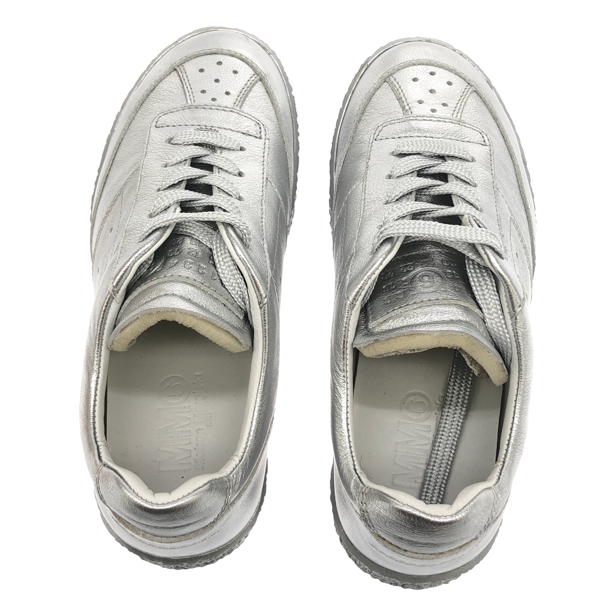 MM6 Maison Margiela / エムエムシックスメゾンマルジェラ メタリック ローカット スニーカー