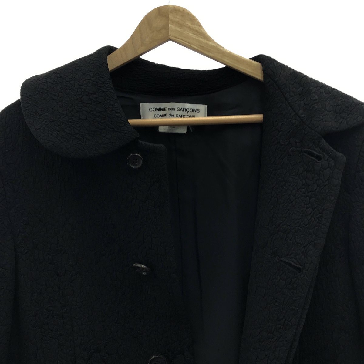 COMME des GARCONS COMME des GARCONS / コムコム 丸襟 フローラル ジャガード コート 花柄