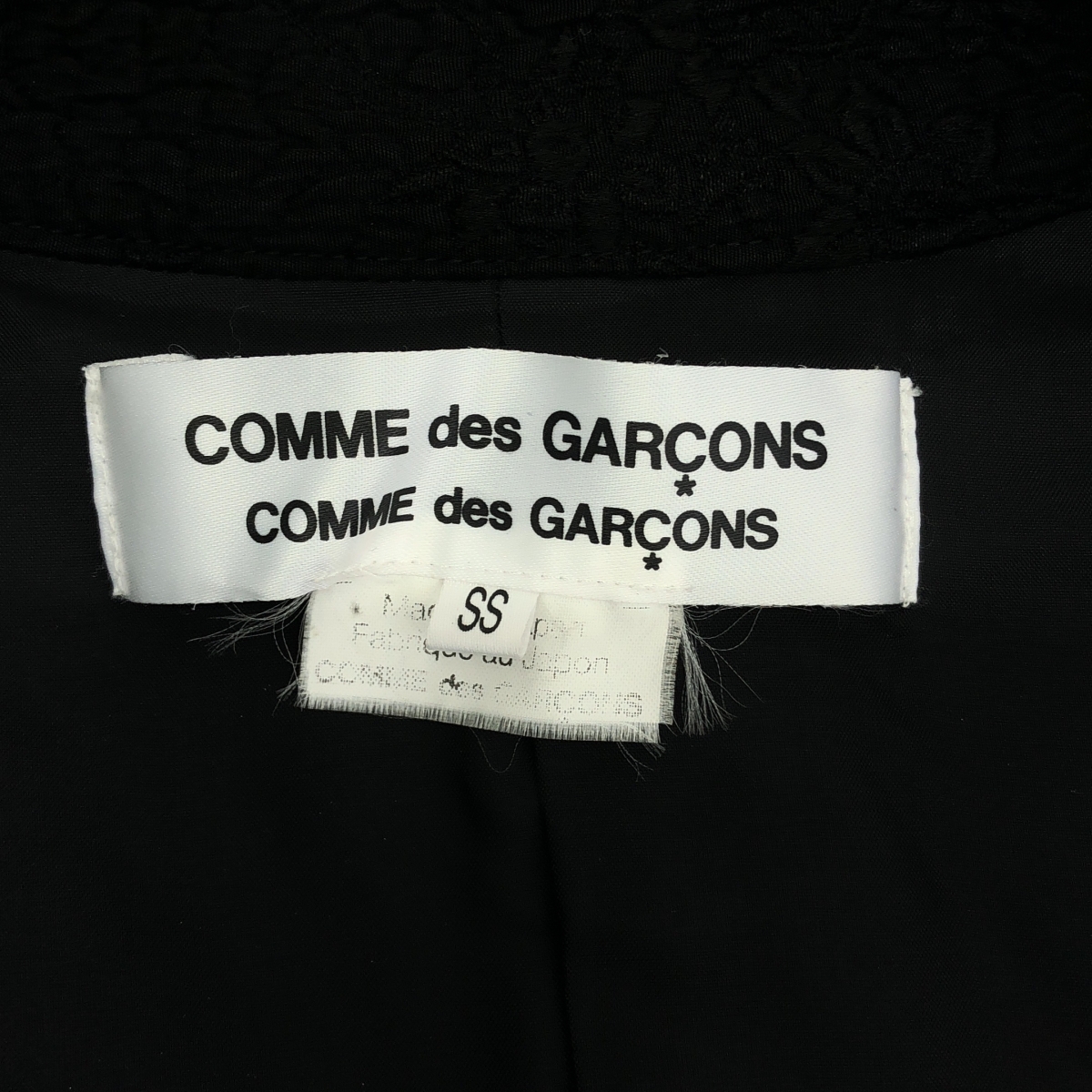 COMME des GARCONS COMME des GARCONS / コムコム 丸襟 フローラル ジャガード コート 花柄