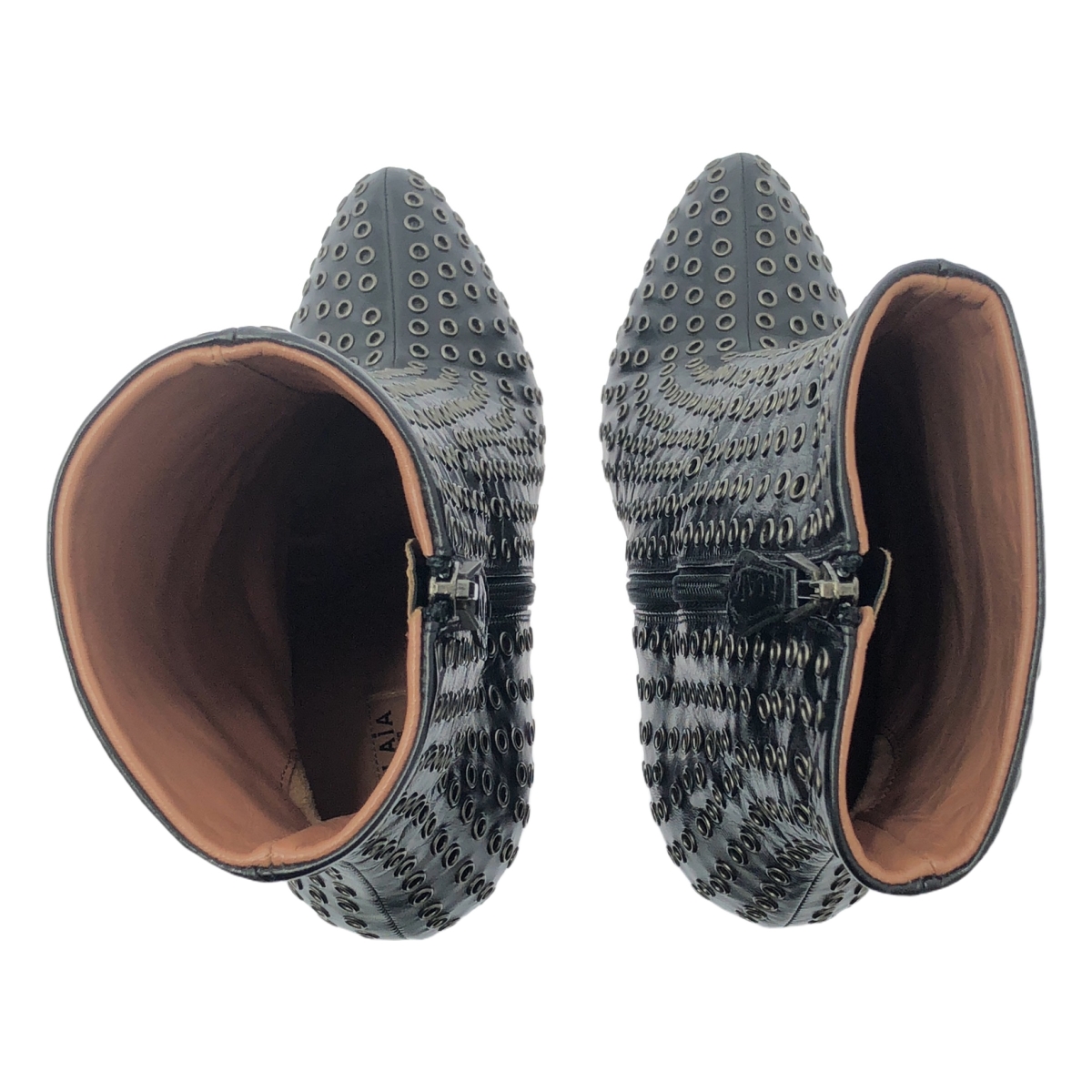 ALAIA / アライア eyelet  boots / アイレット パンチング レザー ヒール ブーツ