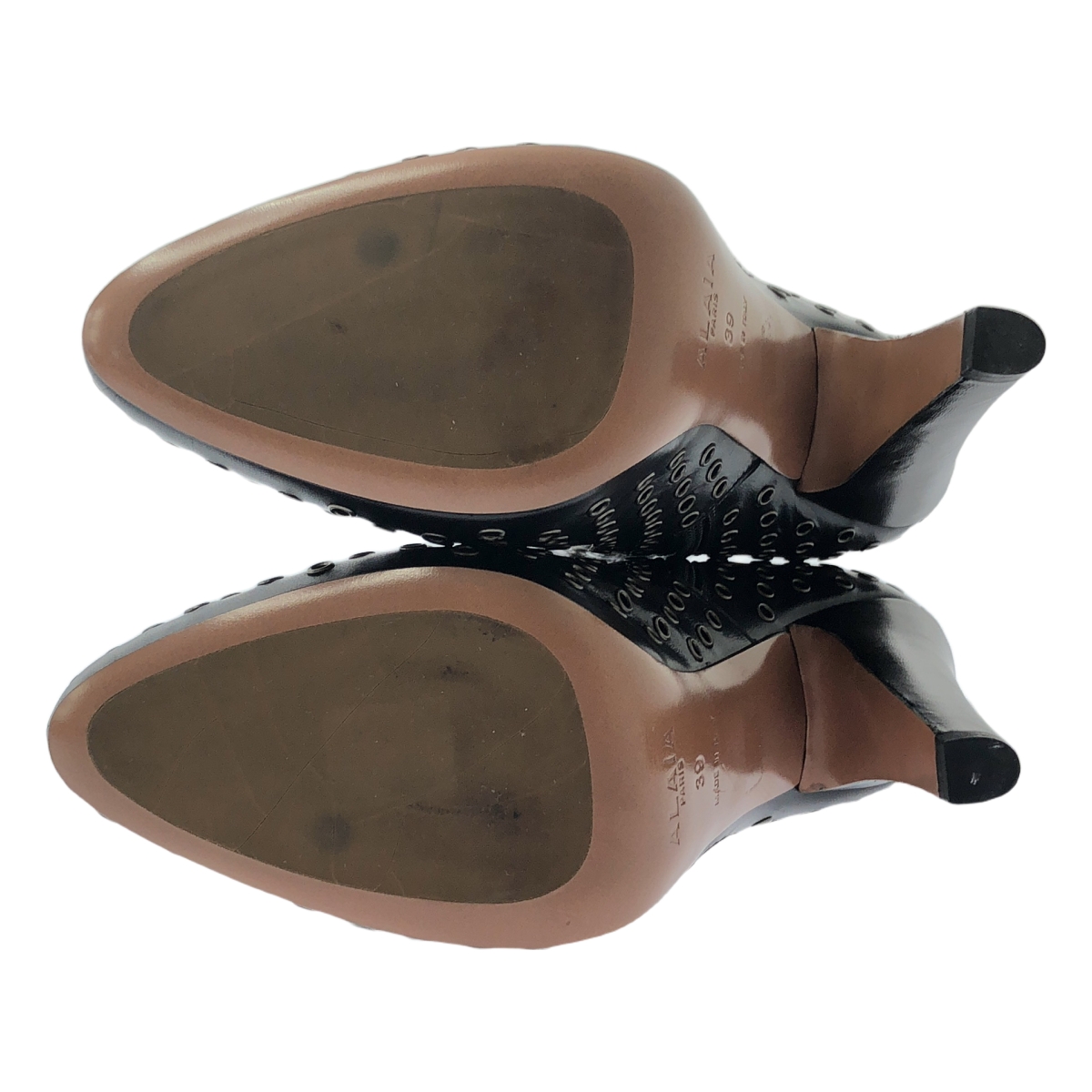 ALAIA / アライア eyelet  boots / アイレット パンチング レザー ヒール ブーツ