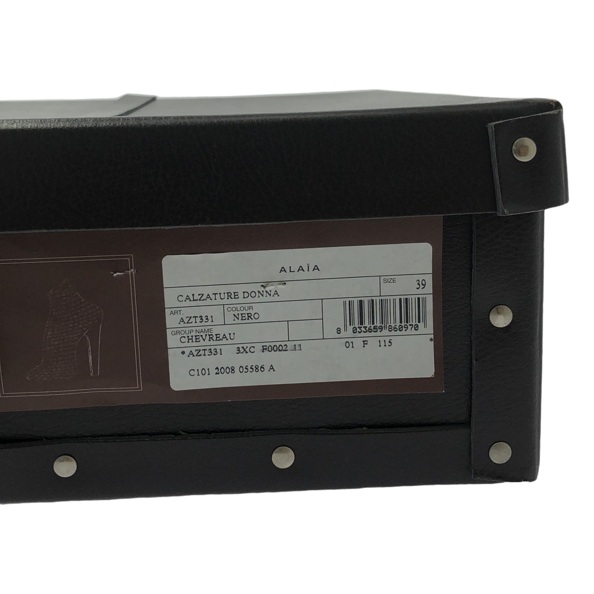 ALAIA / アライア eyelet  boots / アイレット パンチング レザー ヒール ブーツ