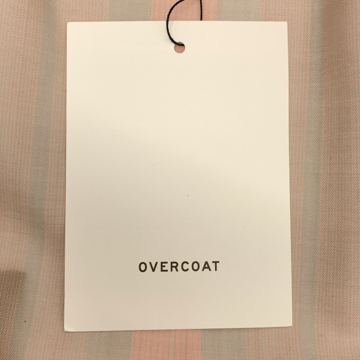 OVERCOAT / オーバーコート ウール ストライプ オープンカラーシャツ