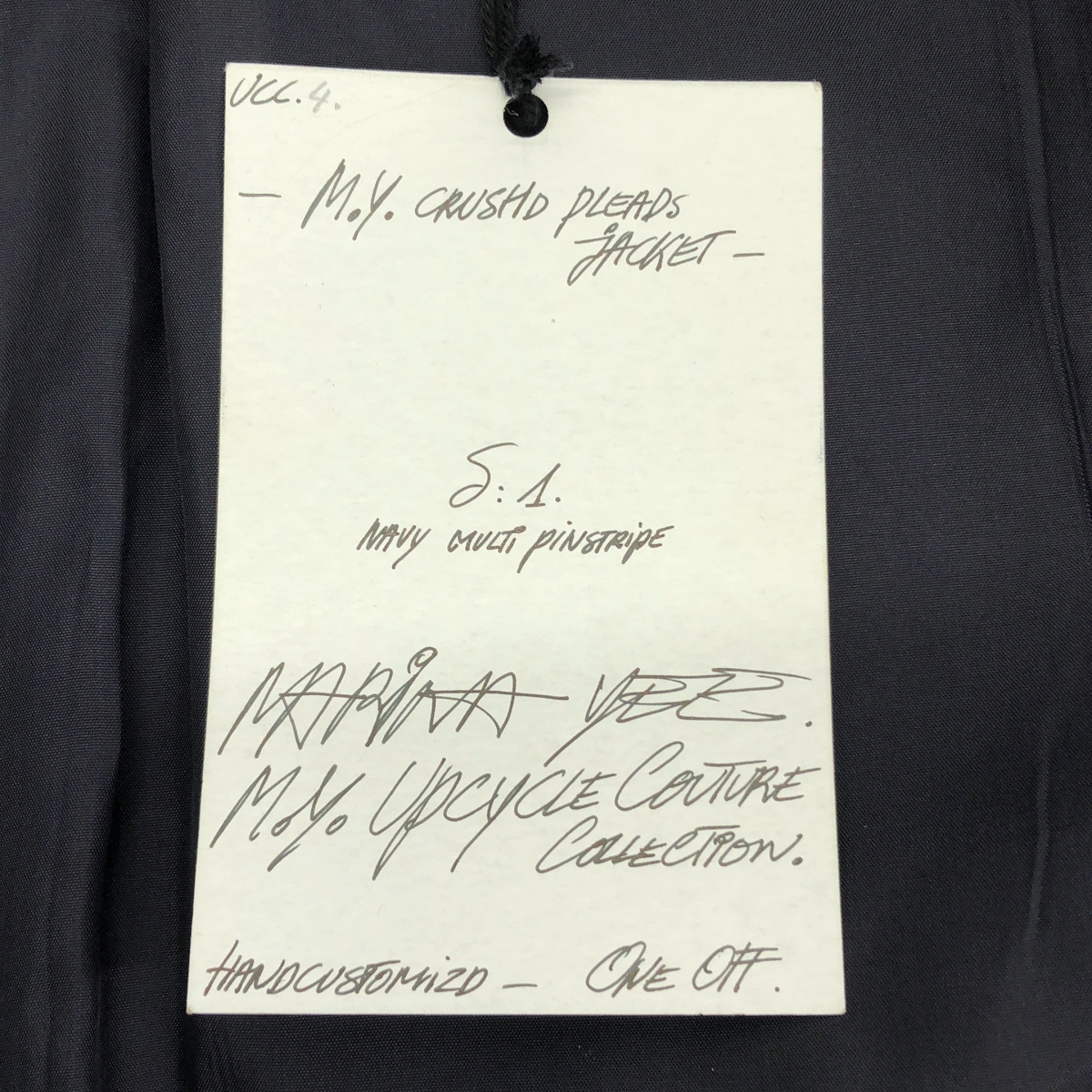 MARINA YEE / マリナイー UPCYCLE COLLECTION /  Oversized ORIGAMI ストライプ テーラードジャケット