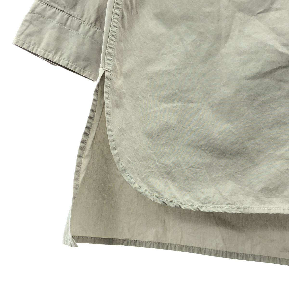 MHL. / エムエイチエルマーガレットハウエル COMPACT COTTON POLIN バンドカラー ブラウス シャツ