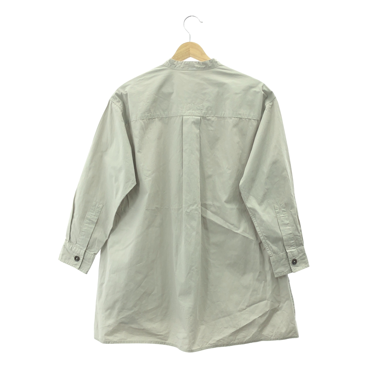 MHL. / エムエイチエルマーガレットハウエル COMPACT COTTON POLIN バンドカラー ブラウス シャツ