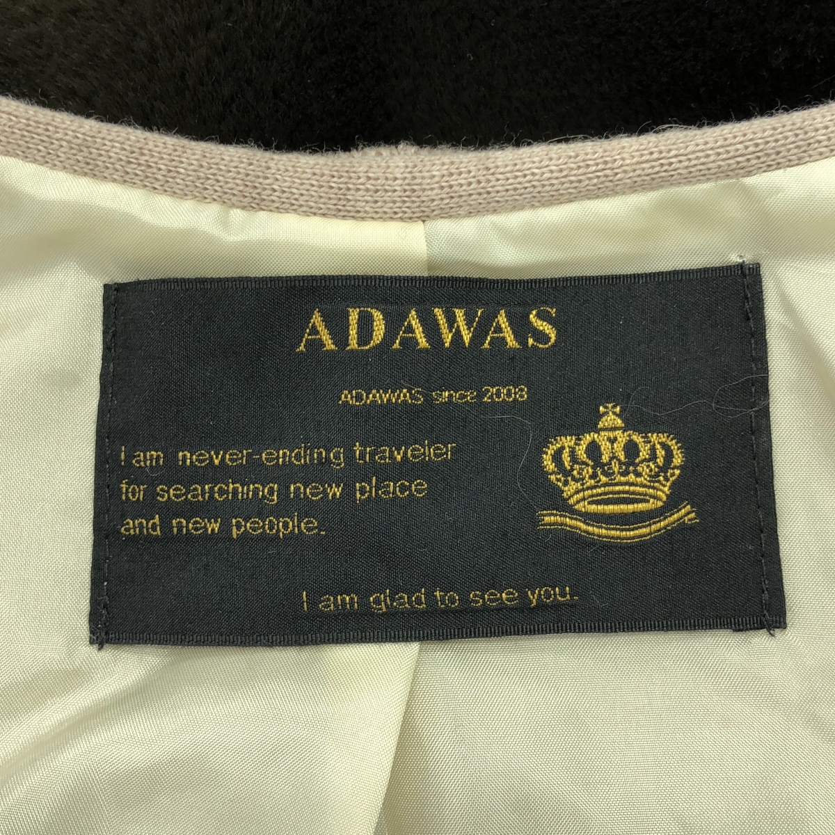 ADAWAS / アダワス 切替え エコファー ジレ ベスト