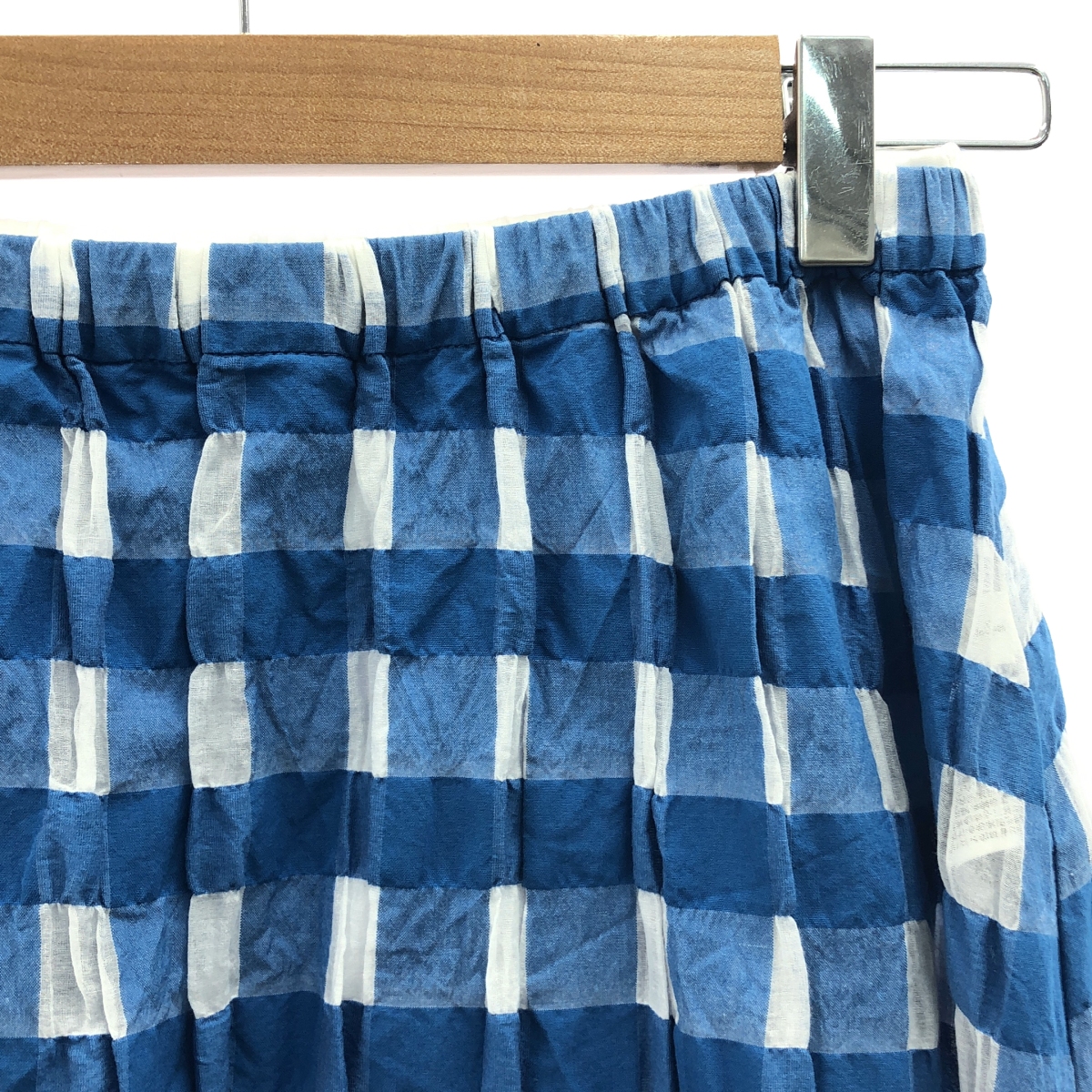 Spick and Span / スピックアンドスパン シアーギンガムチェックスカート / ペチコート付き