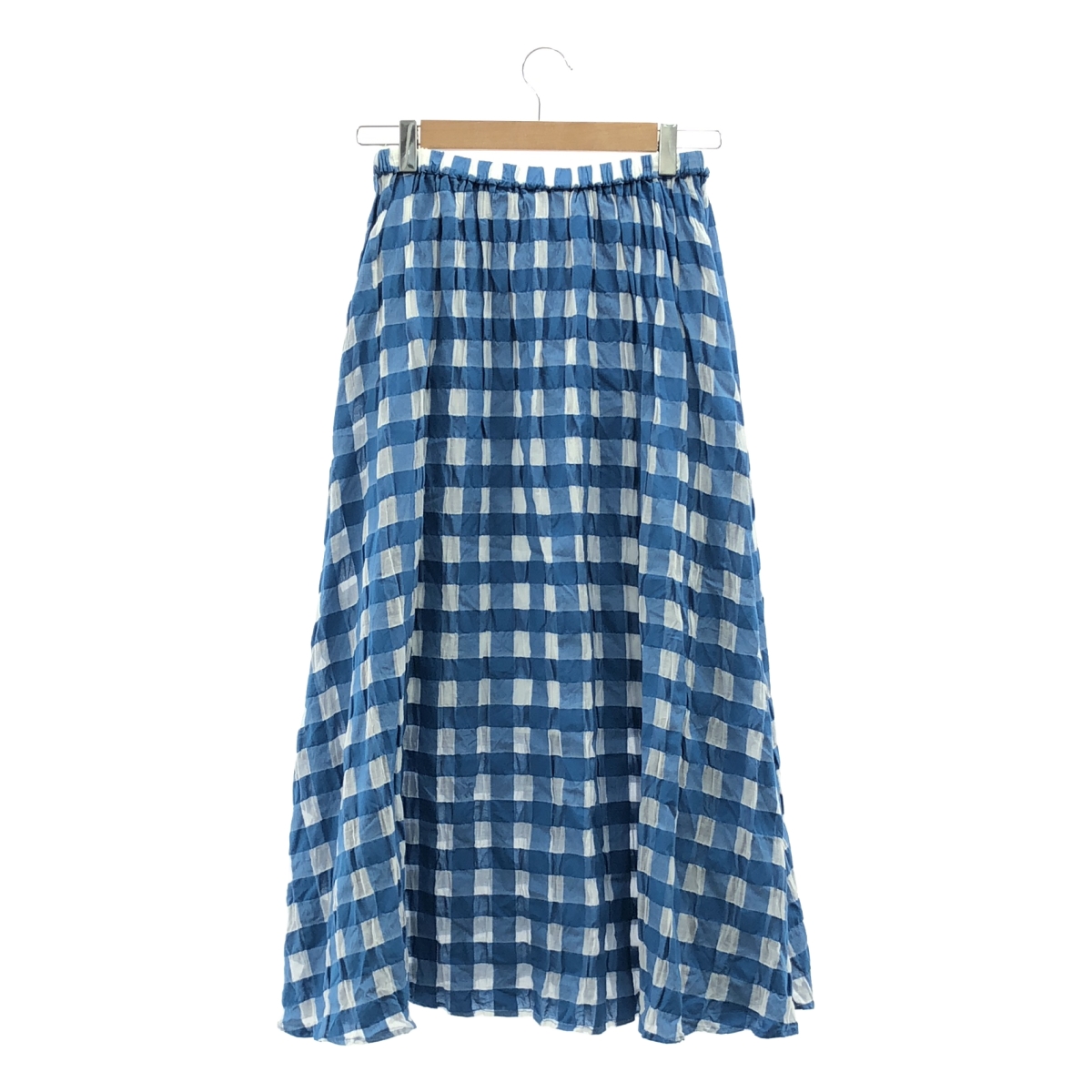 Spick and Span / スピックアンドスパン シアーギンガムチェックスカート / ペチコート付き
