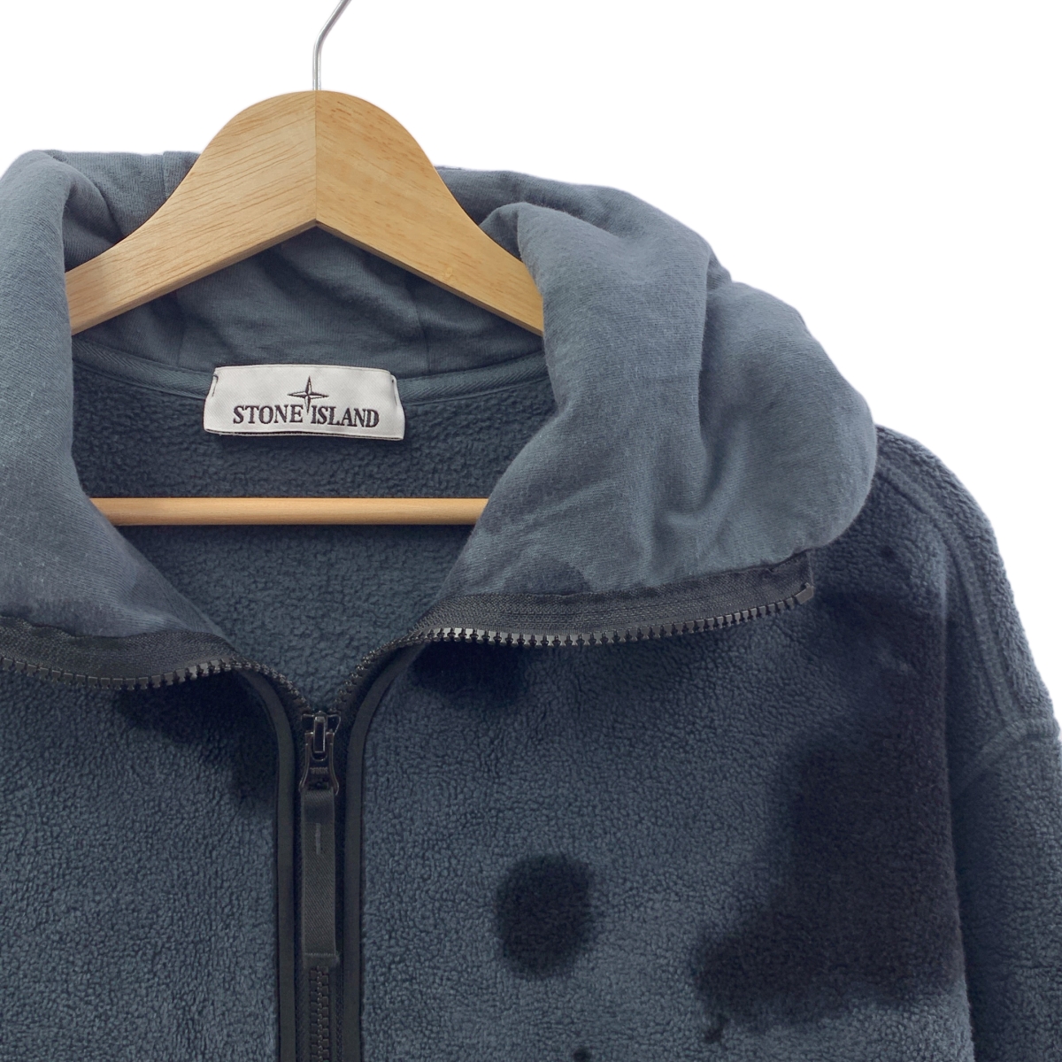 STONE ISLAND / ストーンアイランド Hand Colouring Garment Dyed Cotton Pile Jacket / ガーメントダイ フーデッド ジャケット