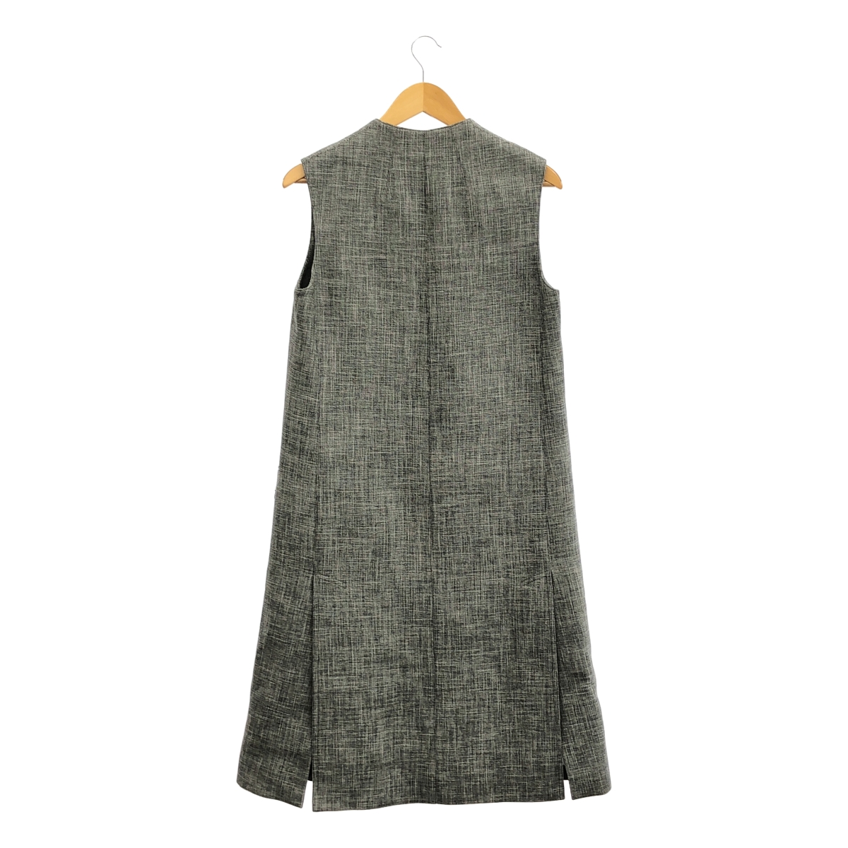 その他 コットン ウール Vネック ノースリーブ ワンピース