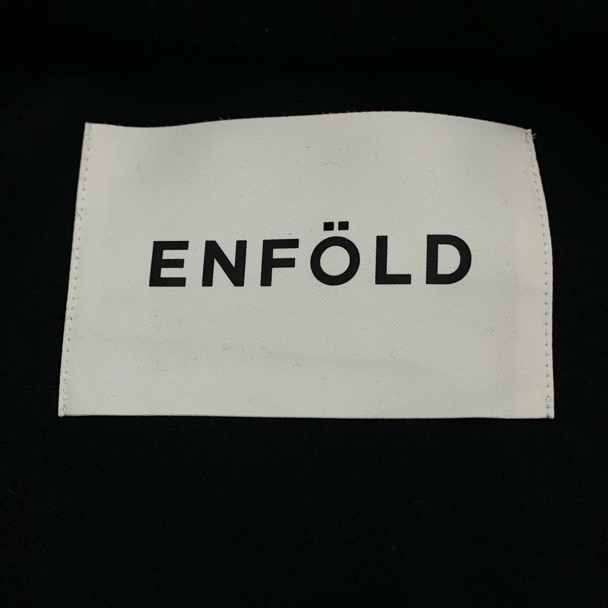 ENFOLD / エンフォルド ROUND HEM COAT / ウール ラウンド ヘム ショート コート