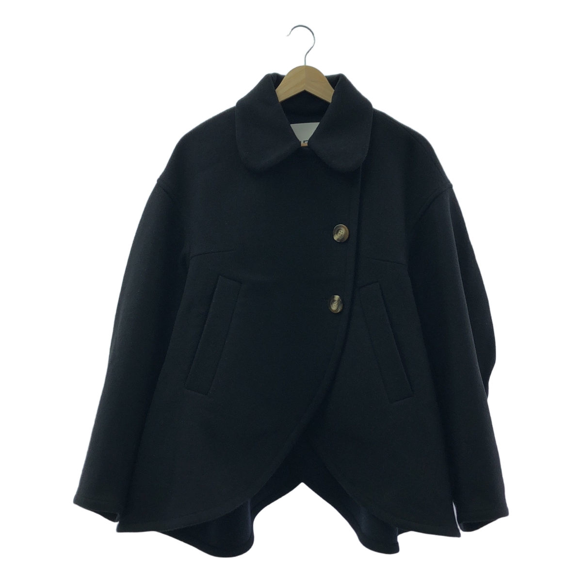 ENFOLD / エンフォルド ROUND HEM COAT / ウール ラウンド ヘム ショート コート