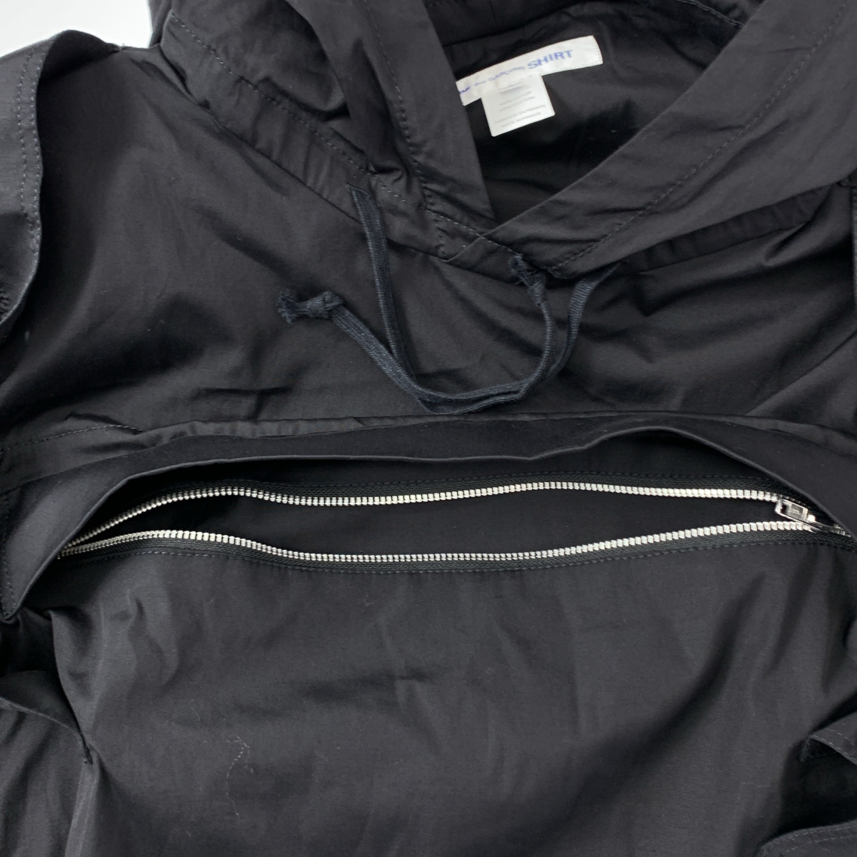 COMME des GARCONS SHIRT / コムデギャルソンシャツ cotton poplin plain / ポプリン フロントポケット アノラック フーディ